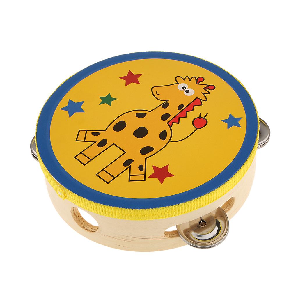 Musical Instrument Tambourine - Tamburello in Legno, Piccolo Strumento a