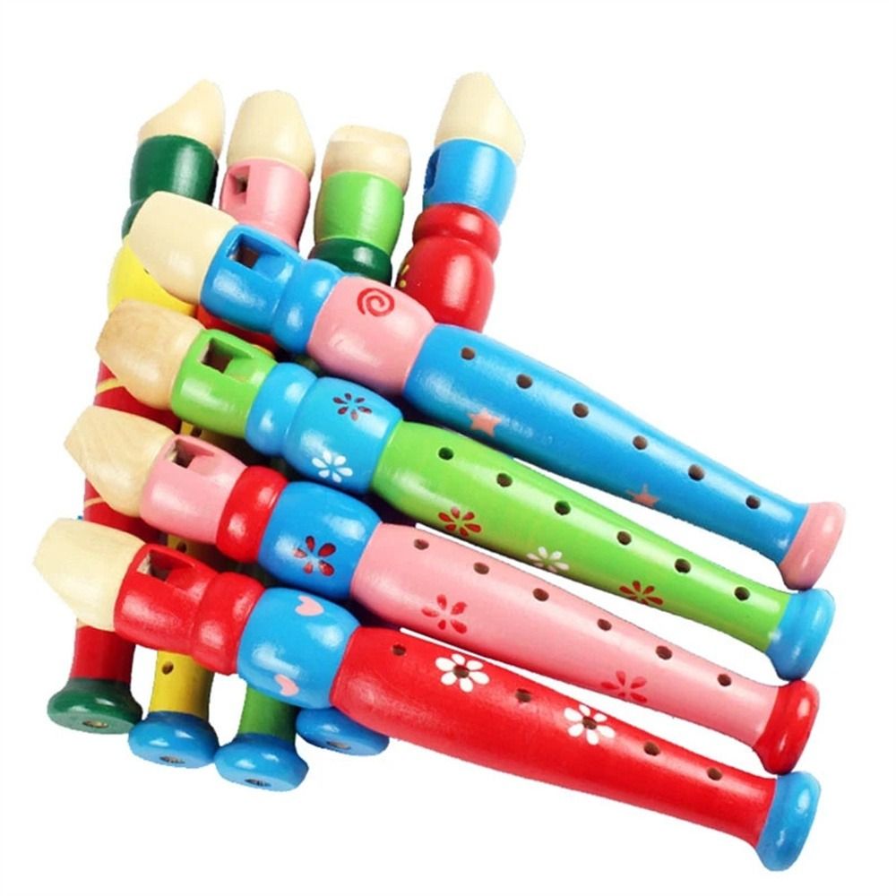 Musical Instrument A Recorder - Flauto in Legno Colorato per Bambini,