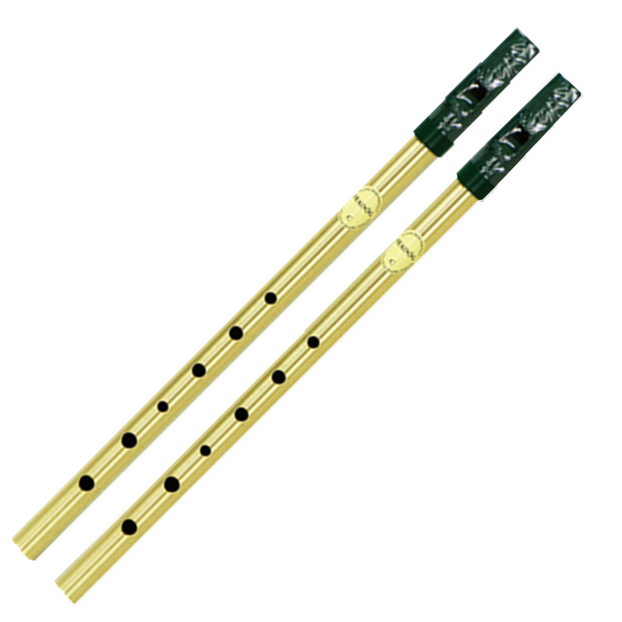 Penny Whistle D - Ottone Irish Fischio Flauto Feadog D