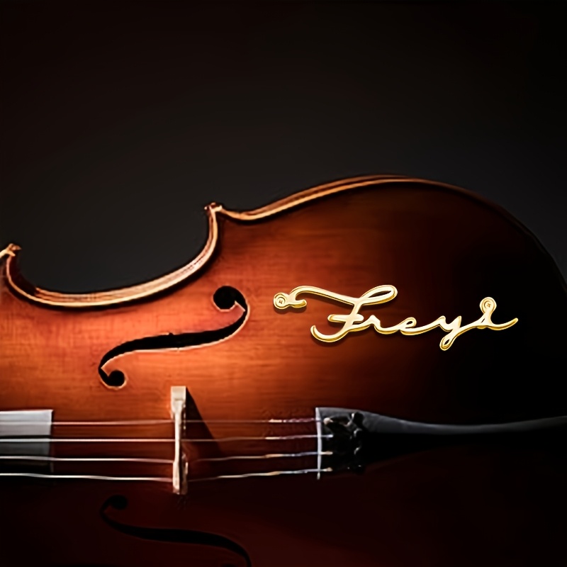 Musical Instrument With Name - Targhette decorative personalizzate con nomi, targhette