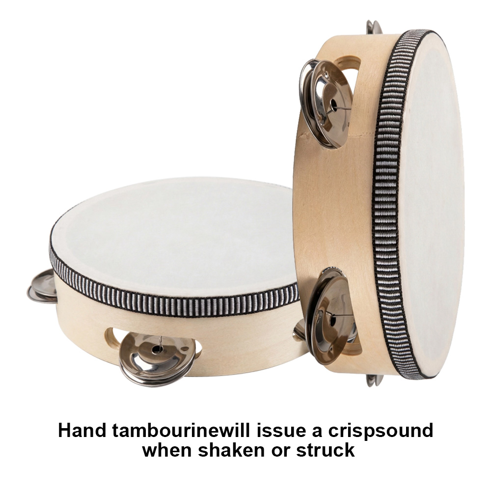 Musical Instrument Tambourine - Tamburello a mano da 6 pollici