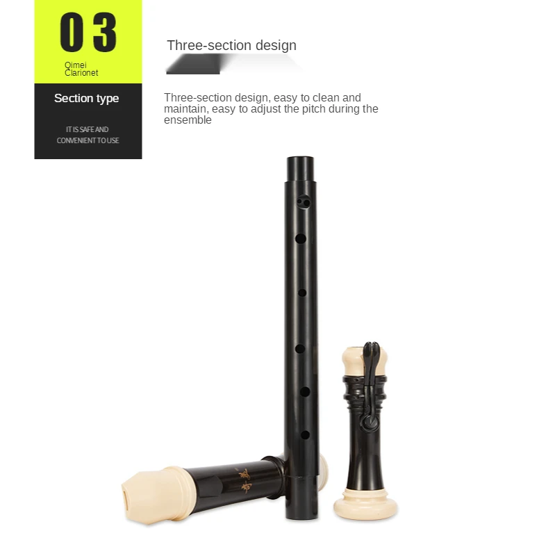 Musical Instrument A Recorder - Clarinetto Tenore Barocco Qimei a 8