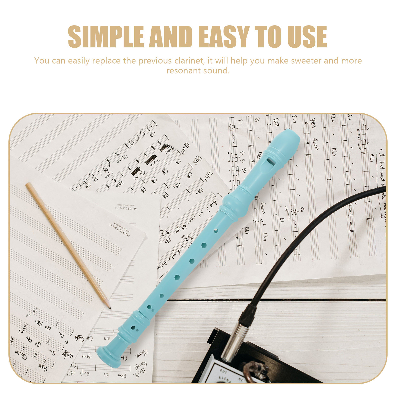 Musical Instrument A Recorder - Clarinetto in Plastica per Principianti, Strumento