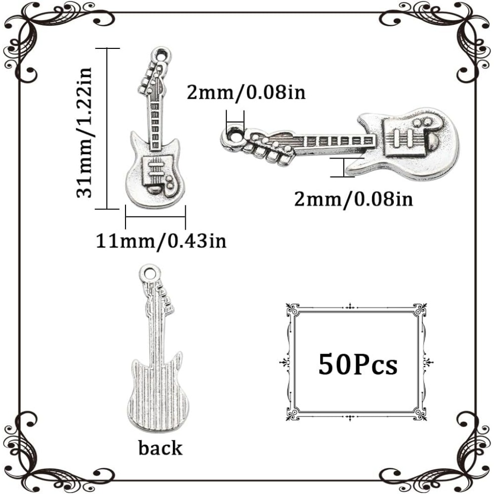 1 scatola da 50 pezzi ciondoli - Musical Instrument Kit recensione e prezzo