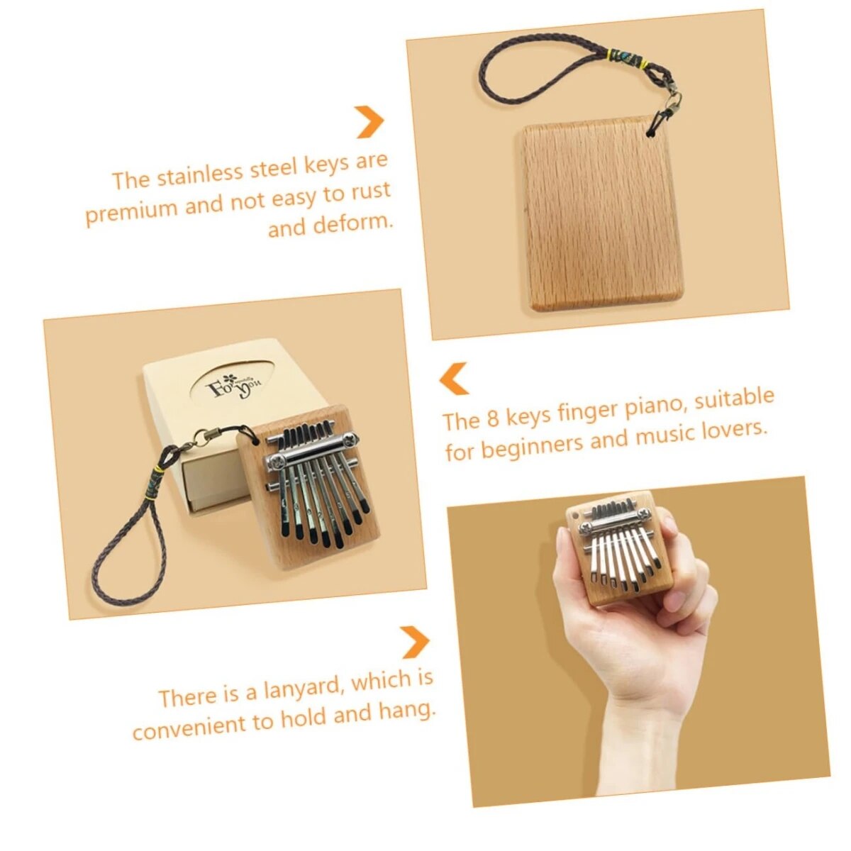 Miwayer Mini Kalimba 8 tasti T - Musical Instrument Piano recensione e prezzo