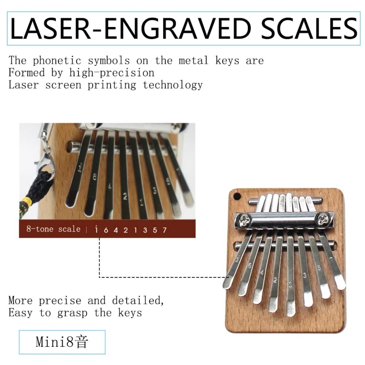 Miwayer Mini Kalimba 8 tasti T - Musical Instrument Piano recensione e prezzo