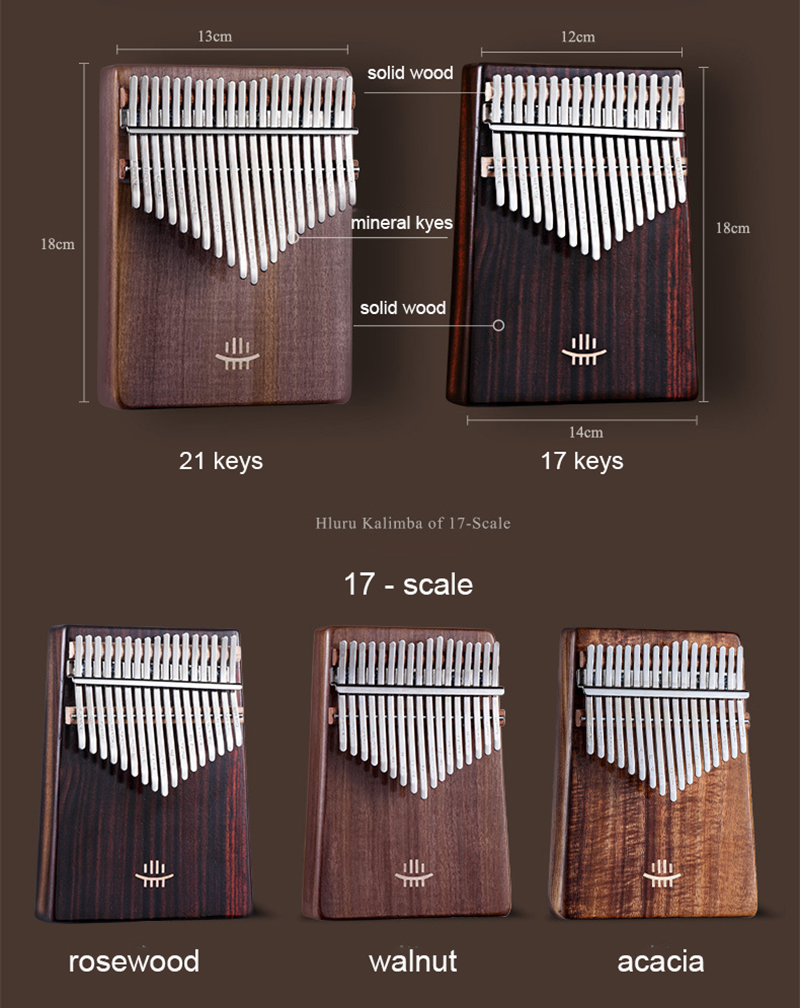 Hluru Kalimba 17 tasti con for - Musical Instrument Piano recensione e prezzo