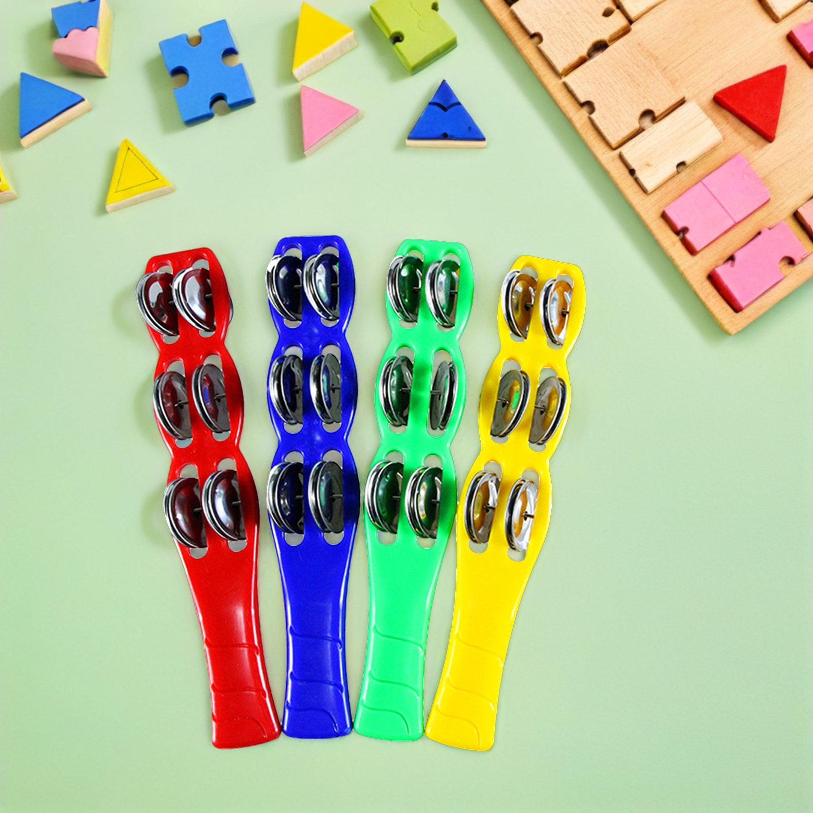 4 Pezzi di Bacchette Sonore in - Musical Instrument Tambourine recensione e prezzo