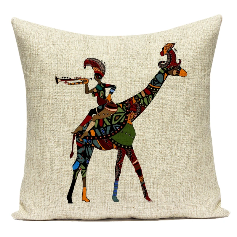 Fodera per cuscino retrò donna - Musical Instrument In Africa recensione e prezzo