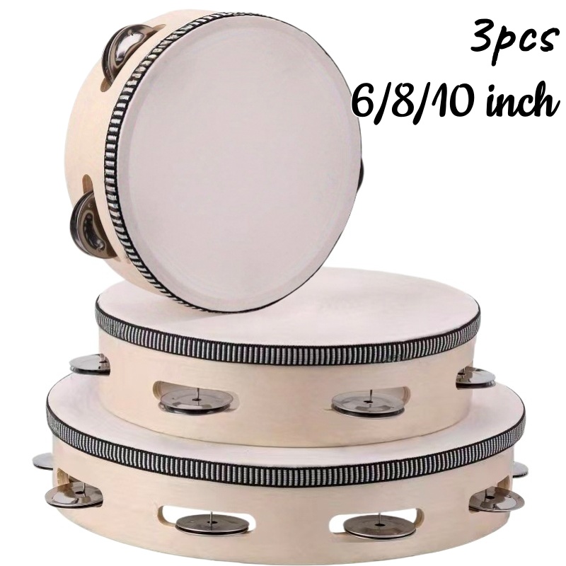 1/3 Tamburelli in Legno da 6/8 - Musical Instrument Tambourine recensione e prezzo