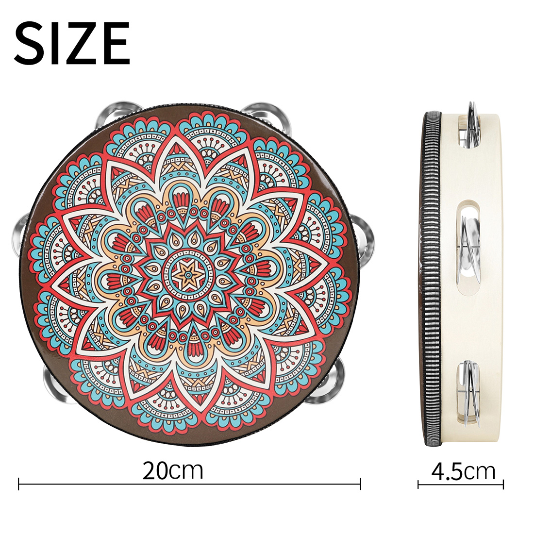IRIN 8 pollici fila singola st - Musical Instrument Tambourine recensione e prezzo