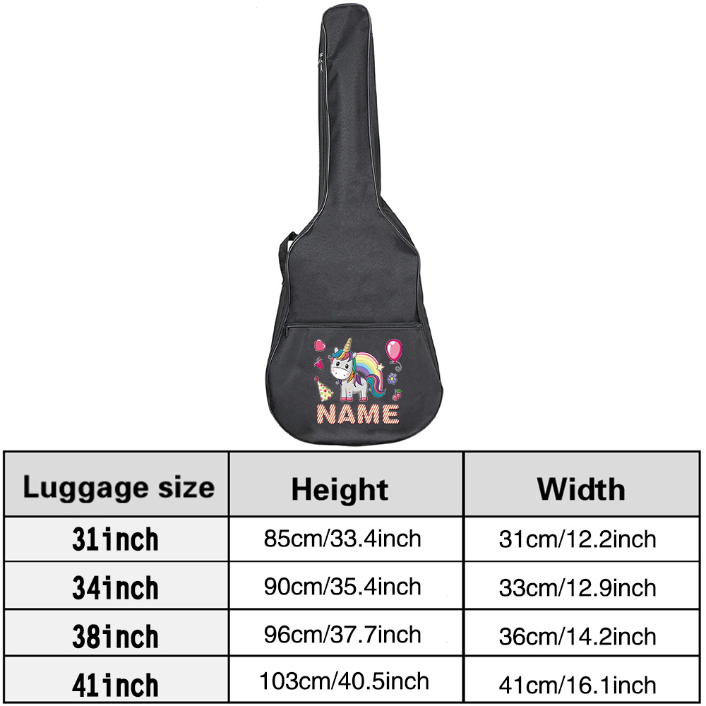 Borsa per chitarra con nome pe - Musical Instrument With Name recensione e prezzo