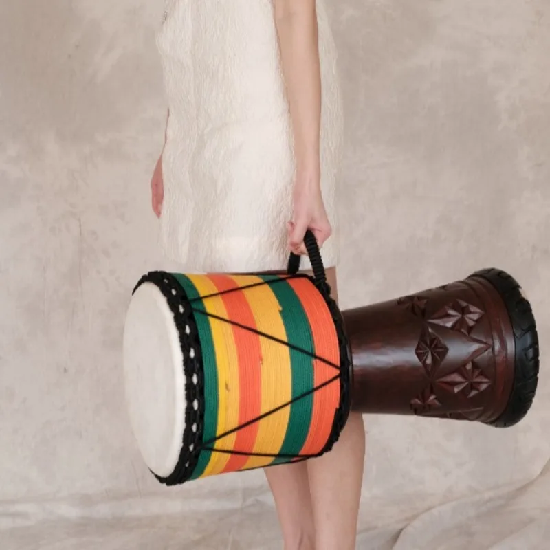 Tamburo africano in mogano Dje - Musical Instrument Kit recensione e prezzo